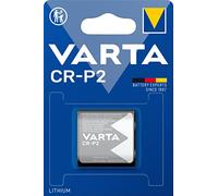 Varta Pila de litio Professional CR P2. paquete de 1 unidad, gris | para cámara digital, cámara instantánea, flash, Linterna, instrumentos médicos de precisión o alarma