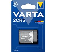 Varta Pila de litio Professional Lithium 2CR5, paquete de 1 unidad, gris | para cámara digital, cámara instantánea, flash, Linterna, instrumentos médicos de precisión o alarma