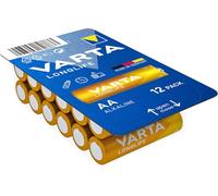 Varta Pila Longlife Power AA Mignon LR06 (paquete de 12 unidades), pila alcalina - «Made in Germany» - Adecuado para juguetes, linternas, mandos y otros aparatos que funcionan con pilas