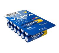 Varta Pila Longlife Power AA Mignon LR06 (paquete de 12 unidades), pila alcalina para juguetes, linternas, mandos y otros aparatos que funcionan con pilas, azul