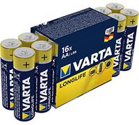 Varta Pila Longlife Power AA Mignon LR06 (paquete de 16 unidades), pila alcalina - «Made in Germany» - Adecuado para juguetes, linternas, mandos y otros aparatos que funcionan con pilas