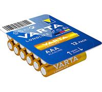 Varta Pila Longlife Power AAA Micro LR03 (paquete de 12 unidades), pila alcalina - «Made in Germany» - Adecuado para juguetes, linternas, mandos y otros aparatos que funcionan con pilas