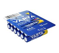 Varta Pila Longlife Power AAA Micro LR03 (paquete de 12 unidades), pila alcalina para juguetes, linternas, mandos y otros aparatos que funcionan con pilas, azul