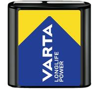 VARTA Pilas 4,5V Pila Plana, Pila de Bloque, paquete de 1, Longlife Power, Alcalina, aptas para lámparas y dispositivos con alto consumo de energía