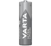 VARTA Pilas AA de litio, paquete de 4, Ultra Lithium, 1,5V, aptas para cámaras digitales, juguetes, dispositivos GPS, para deportes y actividades al aire libre
