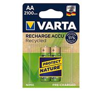 Varta pilas aa, recargables, paquete de 2, recharge accu recycled, bat