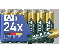 VARTA Pilas AA, recargables, paquete de 24, Recharge Accu Power on Demand, batería recargable, 2100 mAh Ni-MH, sin efecto memoria, precargadas, listas para usar
