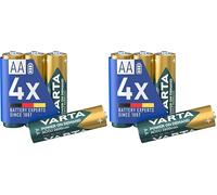 VARTA Pilas AA, Recargables, Paquete de 8, Recharge Accu Power, batería Recargable, 2600 mAh Ni-MH, sin Efecto Memoria, precargadas, Listas para Usar