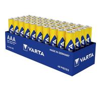 VARTA Pilas AAA, Pack de 40Tray, Longlife Power, alcalinas | LR03 1,5 V, Made in Germany, conservación hasta 10 años, para consola de juegos, cepillo de dientes, ratón, mando o linterna