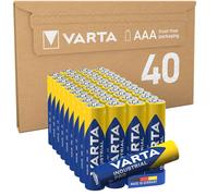 VARTA Pilas AAA, paquete de 40, Industrial Pro, Baterías Alcalinas, 1,5V, paquete de almacenamiento de embalaje ecológico, Made in Germany [Exclusivo en Amazon]