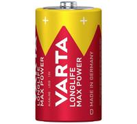 Varta Pilas D Mono Longlife Max Power Alcalinas 1,5V Hecho en Alemania Paquete de 2