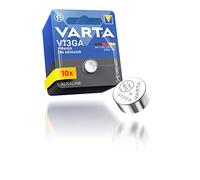 VARTA Pilas de Botón V13GA/LR44, paquete de 10, Power on Demand, 1,5V, para juguetes, calculadoras, dispositivos de medición, compacto con larga duración y alto rendimiento