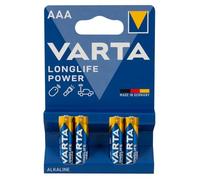 Varta Pilas Micro AAA LR03 de alta energía (1,5 V, 2400 mAh, 4 blísters)