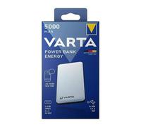 VARTA Power Bank 5000mAh USB C Carga Rápida 3 Puertos Blanco