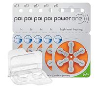 Varta Power One - Pilas para audífonos (10 paquetes de 6 unidades, PR41, 24607, caja para 2 audífonos (10, 13, 312, 675)