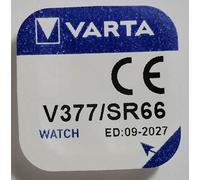 Varta Primary Silver Button V377 / SR 66 Óxido de níquel (NiOx) 1.55V batería no-recargable - Pilas (Óxido de níquel (NiOx), 1,55 V, 1 pieza(s), 24 mAh, 6,8 mm, 6,8 mm)