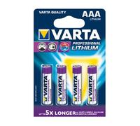 Varta Profesional Paquete de 4 pilas de litio AAA Micro
