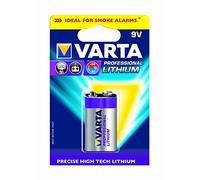 Varta Professional Lithium 9V Litio 9V batería no-recargable - Pilas (Litio, Petaca, 9 V, 9V, 1200 mAh, Plata, Violeta)