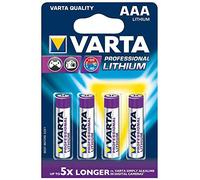Varta Professional Lithium - Lote de 12 juegos de 4 pilas de litio, Micro (AAA) 1,5 V