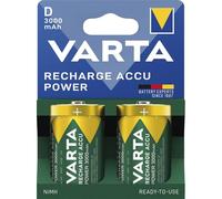 VAR R2U D 2X - Batería NiMH, D (mono), 3000 mAh, paquete de 2