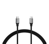 Varta Speed Charge & Sync Kabel (USB Typ C auf USB Typ C, Strom- und Datenübertragung, 2 m), schwarz, nylon