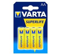 Varta Superlife - Pilas Zinc-Сarbon, 1.5 V, tamaño AA, Amarillo