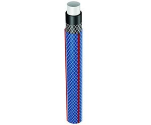 Vartco Light Blue - Manguera de agua de 4 capas para riego de jardín, flexible, de poliéster, resistente a los rayos UV, 22 bares (3/4", 50 m)