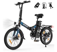 VARUN 20'' Bicicleta Eléctrica Plegable, City E-Bike con Medidor LCD, Batería de Litio de 48V 7.8Ah, Kilometraje 40-70km, Bici Eléctrica para Hombre y Mujer