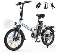 VARUN 20'' Bicicleta Eléctrica Plegable, City E-Bike con Medidor LCD, Batería de Litio de 48V 7.8Ah, Kilometraje 40-70km, Bici Eléctrica para Hombre y Mujer
