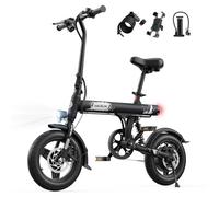 VARUN Bicicleta Electrica Plegable, 14'' Mini Bici Electrica, Batería de 36V 280,8Wh, Motor de 250W, Ebike Ligera para Adultos/Adolescentes, Adecuado para Desplazamientos Urbanos y Compras
