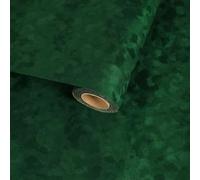 VaryFloral Papel tapiz autoadhesivo de tela de terciopelo, 30 x 300 cm, color verde oscuro, papel de contacto texturizado, forro de terciopelo suave, papel de decoupage para muebles, joyeros