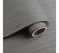 VaryPaper Papel de Pared con Textura de Lino Gris 40cmx200cm Papel Autoadhesivo para Muebles Papel para Forrar Muebles Adhesivo Papel de pared Decorativo Salon Dormitorio Armario Papel Tapiz Paredes