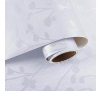 VaryPaper Papel de Pared Hojas Blanco Moderno 40cmx200cm Vinilo Adhesivo para Muebles Papel Pintado Dormitorio Salón Armarios