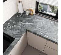 VaryPaper Papel de Pared Marmol Gris Mate Vinilo Marmol 40cmx200cm Papel Adhesivo para Muebles Marmol Papel Vinilico Cocina Lavable Papel Adhesivo para Encimera Armarios Revestimiento de Paredes