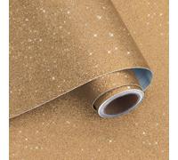 VaryPaper Papel Pintado Con Purpurina Champán 40cmx200cm Vinilo Adhesivo Muebles Papel de Pared Decorativo Salon Dormitorio Papel Forrar Armario Estanterías Decoración de Fiestas Proyecto Artesanal