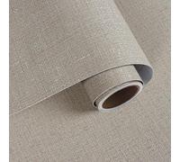 VaryPaper Papel Pintado de Lino Marrón Moderno 40cmx800cm Vinilos para Muebles Marrón Mate Papel de Pared con Textura de Lino Dormitorio Salon Vinilo Armario Encimera Forro para Cajones Estantes