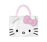 VARZI Bolsa Shopping Peluche Hello Kitty 30.0x8.0x37.0 cm | Bolsa de Mano Infantil Suave y Estilizada | Ideal para Paseos, Regalos y Uso Diario