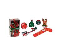 VARZI Caja de regalo de Navidad para perros, 6 juegos festivos de Navidad desde 1956
