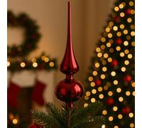 Varzi desde 1956 - Decoración elegante para la parte superior del árbol, estilo refinado y moderno para las fiestas navideñas, 26 cm