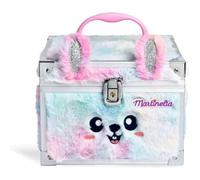 Varzi desde 1956 - Neceser de maquillaje para niña con cara de conejo con sombras de ojos, brillo de labios, colorete, purpurina, pinceles y espejo integrado