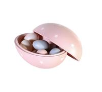 VARZI Huevo de Pascua decorativo con conejo 18 cm Decoraciones de Paqua 1956