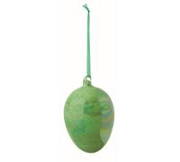 VARZI Huevo de Pascua decorativo de cristal verde, 12 cm, elegante decoración de Pascua para casa, mesa y regalo, detalles refinados para crear una atmósfera primaveral 1956
