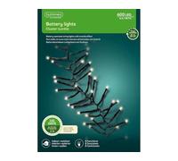 VARZI Juego de luces de Navidad Cluster Twinkle blanco cálido 600 LED 6 m Navidad desde 1956