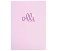 VARZI Olli Maxi Cuaderno A4 Perfumado Scratch&Smell - Papel 100 g/m² 24+1 hojas, interior de rayas o cuadriculados, tapa aromática (margarita, rayas 1R)