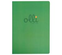VARZI Olli Maxi Cuaderno A4 Perfumado Scratch&Smell - Papel 100 g/m² 24+1 hojas, interior rayas o cuadros, tapa aromática (Cookie rayado 1R)