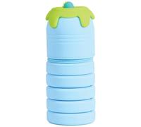 VARZI Olli Pop - Estuche 2 en 1 extensible de silicona - Portalápices con animal, altura ajustable, suave impermeable, diseño Kawaii, Dinosaurio, Kawaii