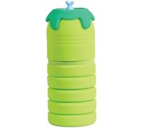VARZI Olli Pop - Estuche 2 en 1 extensible de silicona - Portalápices con animal, altura ajustable, suave impermeable, diseño Kawaii, Tiburón, Kawaii