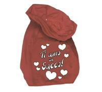 Varzi - Papel de carta (35 cm), diseño con texto en alemán "Ich liebe dich", color rojo