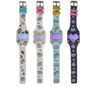 VARZI Reloj de pulsera de silicona Pusheen: diseño único y colorido para amantes del gato, cómodo y resistente, perfecto para cualquier ocasión 1956, multicolor