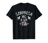 Vas A Ser Tia Sorpresa De Embarazo Para Tia Español Camiseta